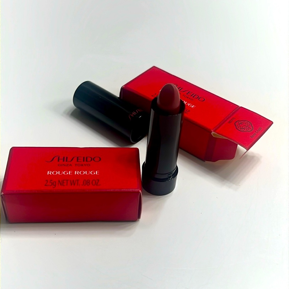 Shiseido Lot of 2 Rouge Rouge Rose Crush Lipstick NEW